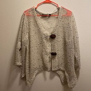 Nina Leonard coverup, size extra large, two button closure front , lightweight
